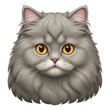 Persion cat gray color sticker