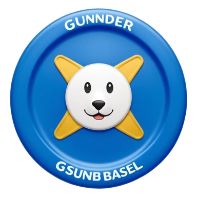 Ein Frisbee mit der Aufschrift: Gsünder Basel sticker