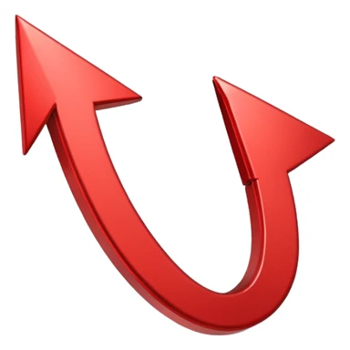 a red arrow pointing bad sticker