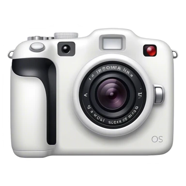 White digital camera sticker