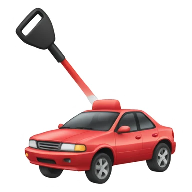 gas pedal of a car sticker