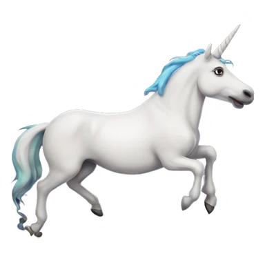 Licorne qui mange un beigne dans l'espace sticker