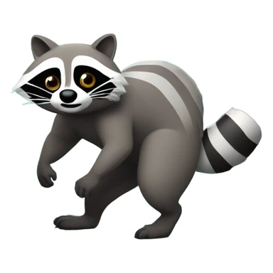 Raccoon hunting sticker