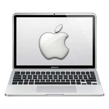 white apple brand laptop sticker