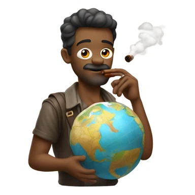 Atlas smoking a cigar sticker