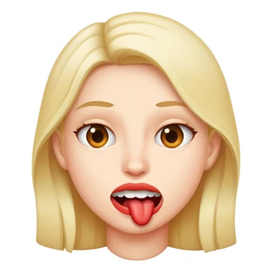 Emoji qui se mord la lèvre  sticker