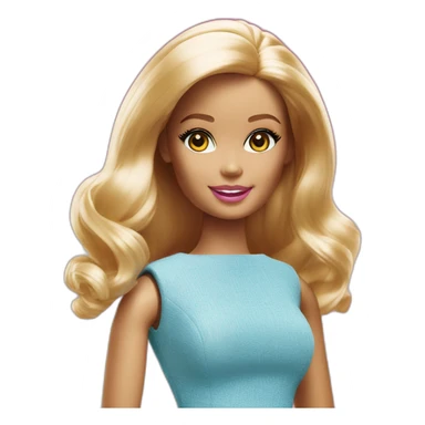 doll barbie plastic sticker