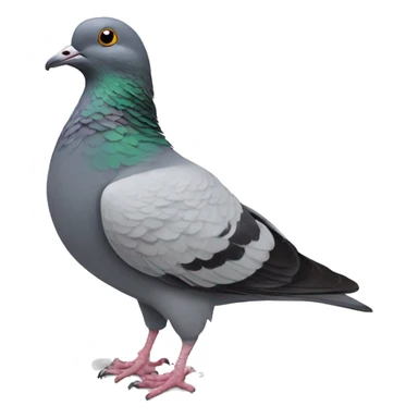 pigeon with human feet sticker
