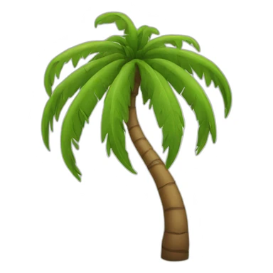 leafless palmtree sticker