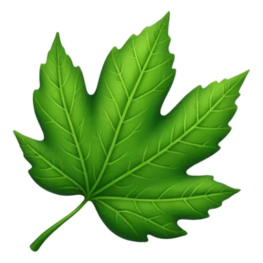 a very simple leaf sticker