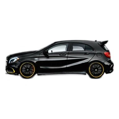 Mercedes a45 black edition one sticker