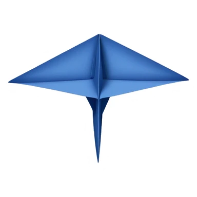 indigo paper plane sticker