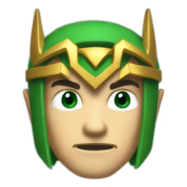 link from zelda game using batman mask sticker