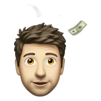 raining cash sam altman sticker