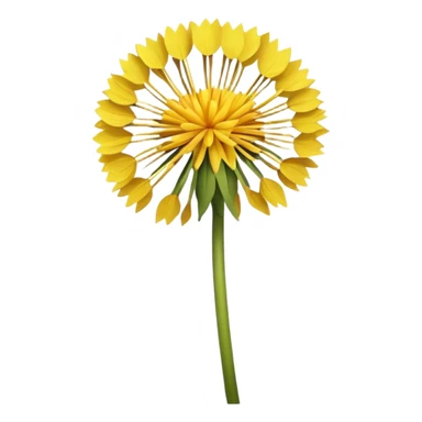Dandelion flower emoji sticker