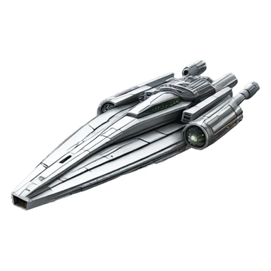 Star Wars Naboo Royalty Starship chrome  sticker