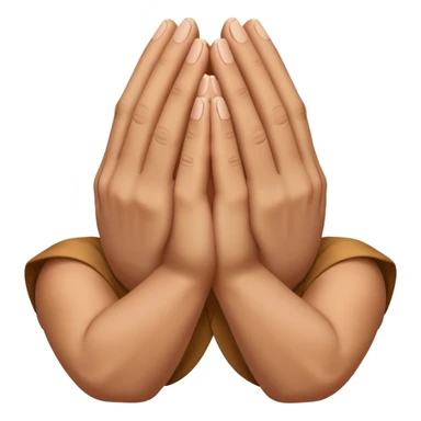 hands folded in prayer position sticker