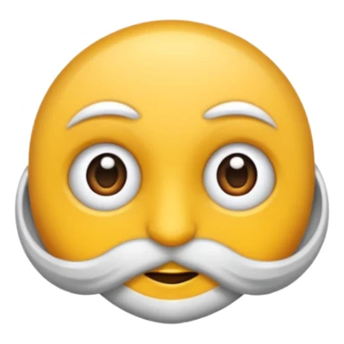 Mutlu yuvarlak yüz sarı sticker