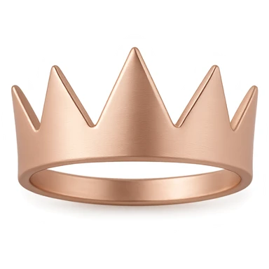 rose gold simple band crown, minimal, metallic, modern, minimal background sticker