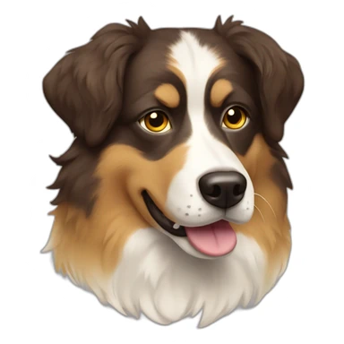 messy fur mixed breed browneyes full yellow funny dog sticker