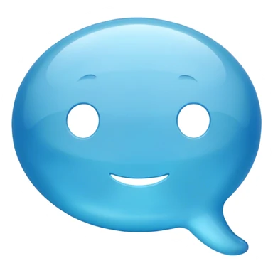 light blue chat bubble sticker