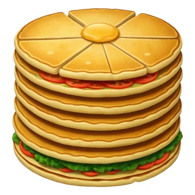 one fried crispy pancake made from chopped veggies in batter sticker