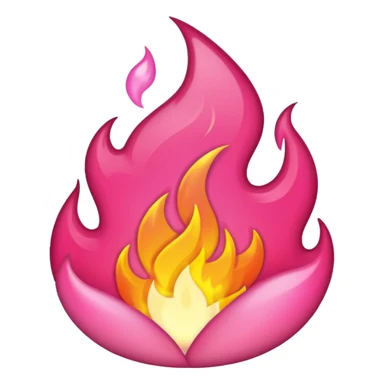 Very pink fire sticker