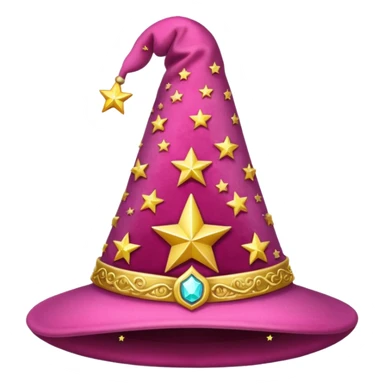 a pink magical hat sticker
