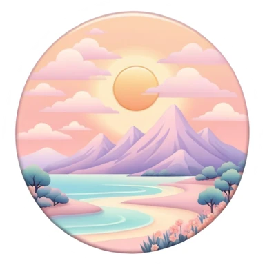  ethereal Romantic warm-colored pastel lush aesthetics deco sticker