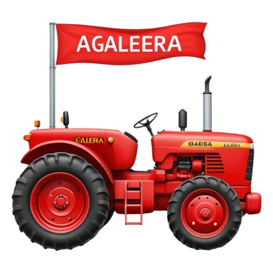 Um trator com o nome: ELITE alegretense a galera é pressão  sticker