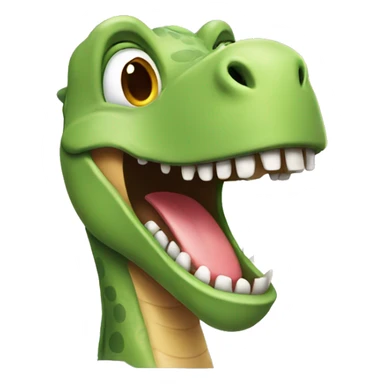 laughing dinosaur sticker