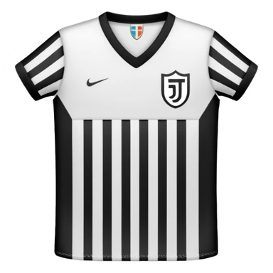 una "J" stilizzata in bianco e nero, formata da due strisce verticali che richiamano lo scudetto e la maglia bianconera sticker