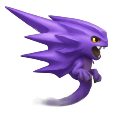 Purple thunder sticker