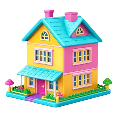 Polly Pocket house sticker