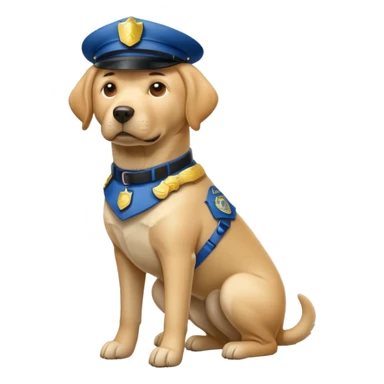 Police Labrador full body  sticker