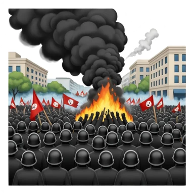 revolution, mass protests, violence, picket movement sticker