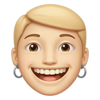 Smile with braces sticker