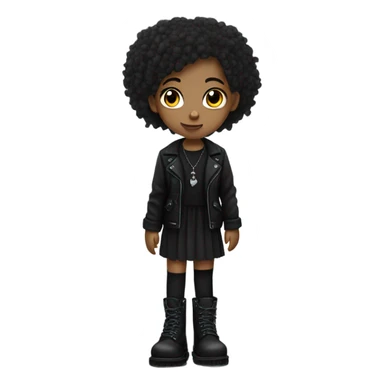 Goth girl in doc martens  sticker