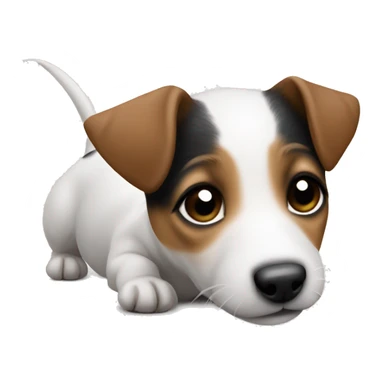 The sweetest very small puppy jack Russell terrier sticker