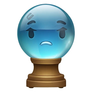 crystal ball with microphone sticker