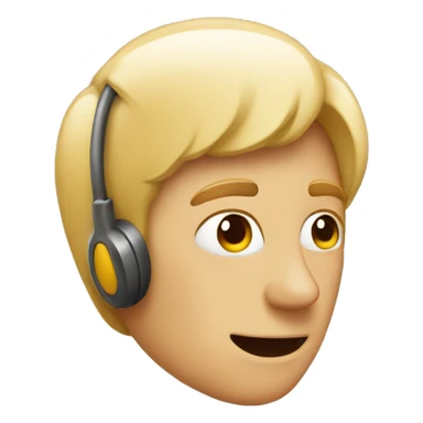 Ear listening to sound sticker