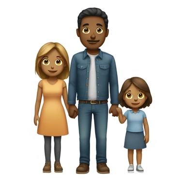 1 Husband, 1 wife , 1 son, 1 daughter and 1 baby sticker