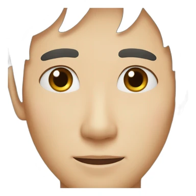 japanese man with freckles on face and nice nose sticker