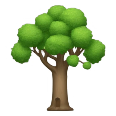 Árbol muy grande al lado de torre de iglesia sticker