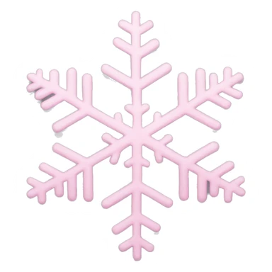 pastel pink snowflake  sticker