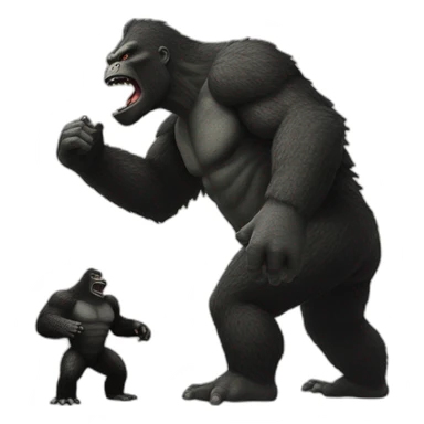King Kong versus Godzilla sticker