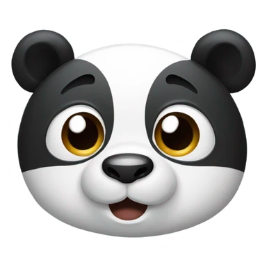 An panda with Nasal tube sticker
