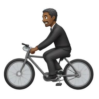 Men wearing a dress riding a bike  sticker
