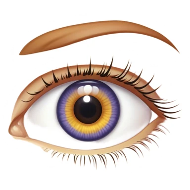 A human iris sticker