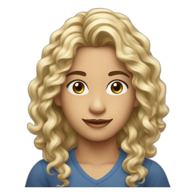 Adolescente moreno de cabello rizado sticker